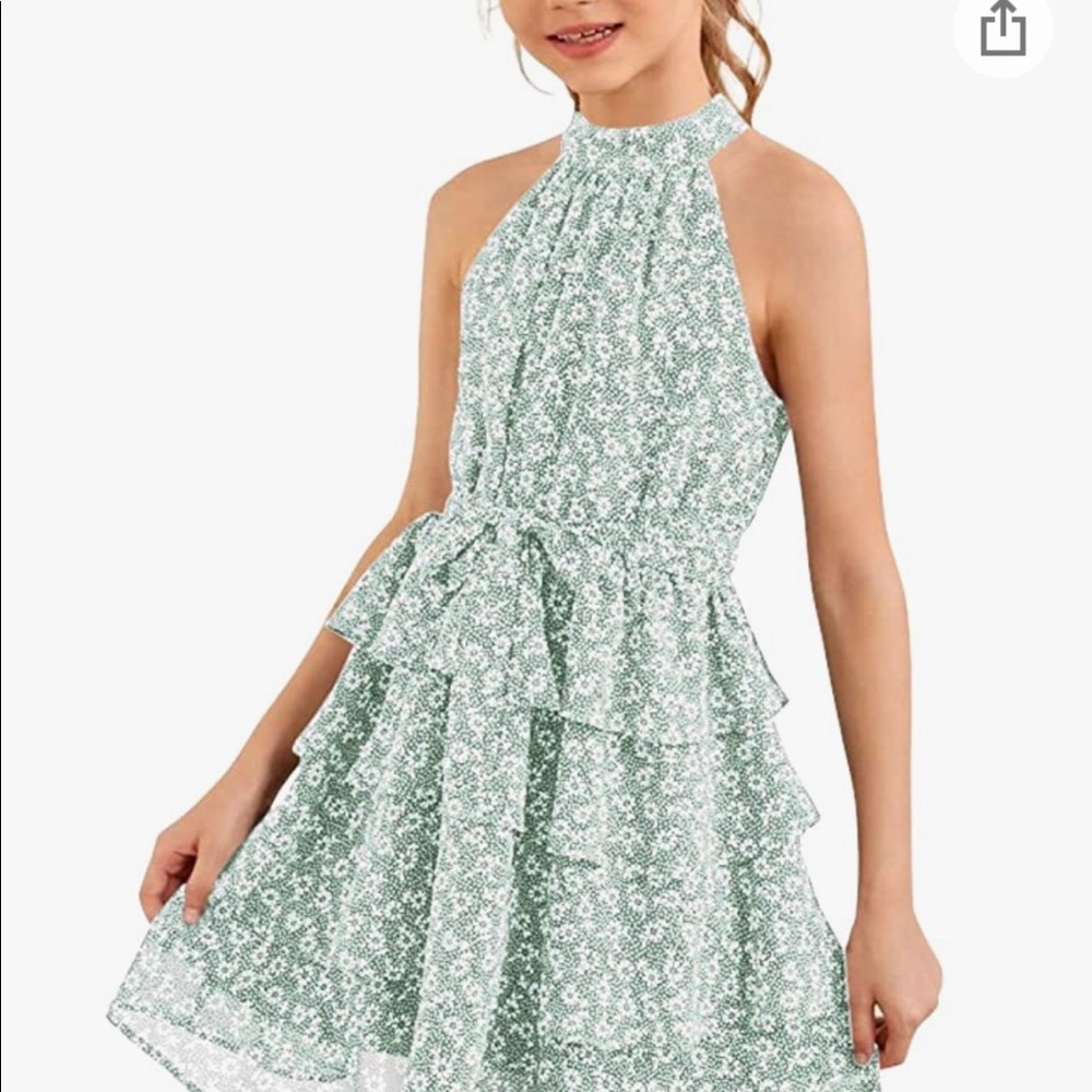 Imply Belle Girls Floral Party Dress with Belt